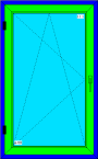 typizované okno jednokrídlové OS 900x1450
